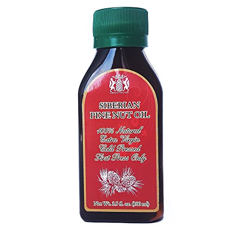 Organic, 100% Pine Nut Oil. 3.5 Fl. Oz. Equals to 200 Sgels by 500mg. Extra Virgin, Cold-pressed, Fresh Inventory Only. 100% Natural. Pressed from Wild Harvested, Organic, Raw Pine Nuts.
