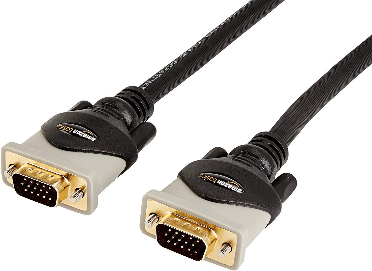 Amazon Basics VGA to VGA PC Computer Monitor Cable - 6 Feet (1.8 Meters) 6 Feet 1-Pack