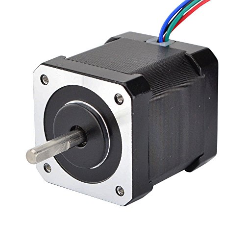 Book Cover STEPPERONLINE Nema 17 Stepper Motor Bipolar 2A 59Ncm(84oz.in) 48mm Body 4-lead W/ 1m Cable and Connector compatible with 3D Printer/CNC