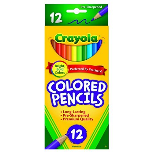 Book Cover Crayola Colored Pencils 12 Each
