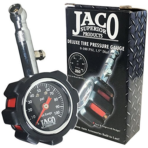 Book Cover JACO Deluxe Tire Pressure Gauge - 100 PSI