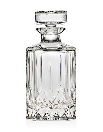 Godinger Silver Art Oxford Crystal Collection Whiskey Decanter With Stopper (650ml)