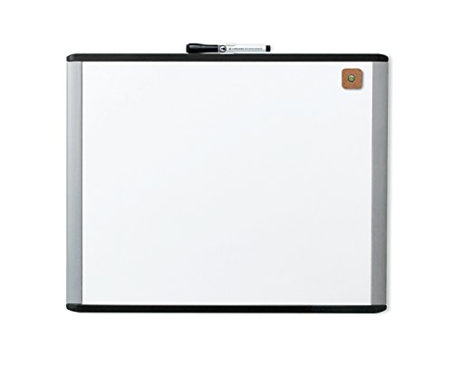 U Brands MOD Magnetic Dry Erase Board, 16 x 20 Inches, Black and Grey Frame (381U00-01)