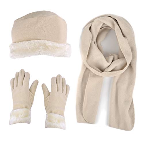 Women's Warm Fleece Winter - Women's Hat and Glove Set + Hats Gloves Scarves for Women