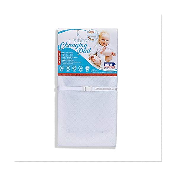 Book Cover LA Baby Waterproof 4 Sided Changing Pad, 32