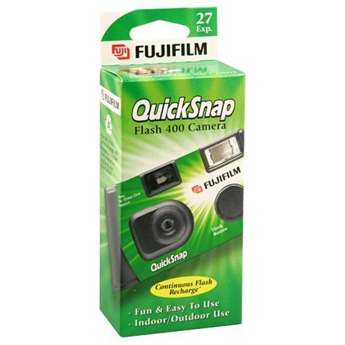 Book Cover Fujifilm QuickSnap Flash 400 Disposable 35mm Camera (Pack of 2)