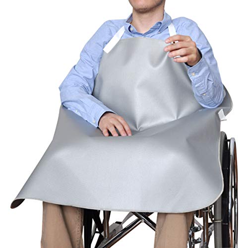 NYOrtho Deluxe Smokers Apron - Extra-Durable & fire Resistant Material Grey 30" X 44"