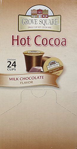 Book Cover Grove Square Hot Cocoa Cups, Milk Chocolate, Single Serve Cup for Keurig K-Cup Brewers, 24-Count (Pack of 2)