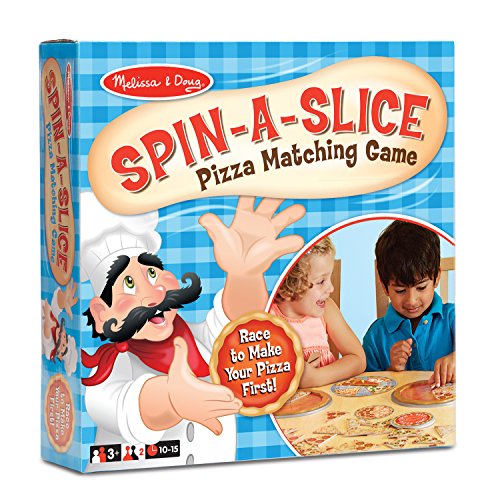 Book Cover Melissa & Doug Spin-a-Slice Pizza Matching Game for Kids (72 pcs Plus Spinner)