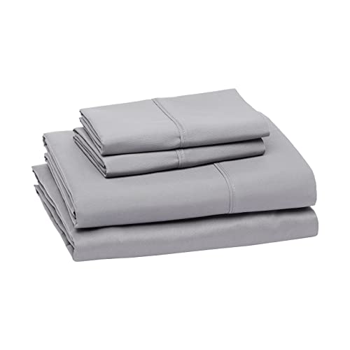 Book Cover Amazon Basics Lightweight Super Soft Easy Care Microfiber Bed Sheet Set with 14
