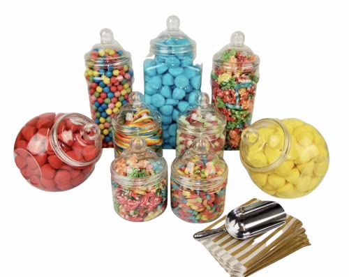 9 Jumbo Jar Party Pack with Scoop and Bags by jars2u