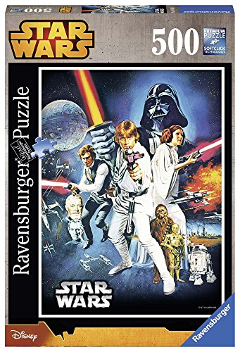 Book Cover Star Wars Original Movie Poster from 1977, 500 Piece Jigsaw Puzzle Made by Ravensburger
