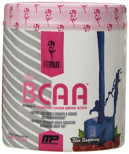 Book Cover FitMiss Women's BCAA Powder, 6 Grams of BCAA Amino Acids, Post-Workout Recovery Drink for Muscle Recovery and Muscle Toning, Blue Raspberry, No Sugar or Calories, 30 Servings