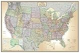 24x36 United States, USA US Executive Wall Map Poster Mural (24x36 PAPER)