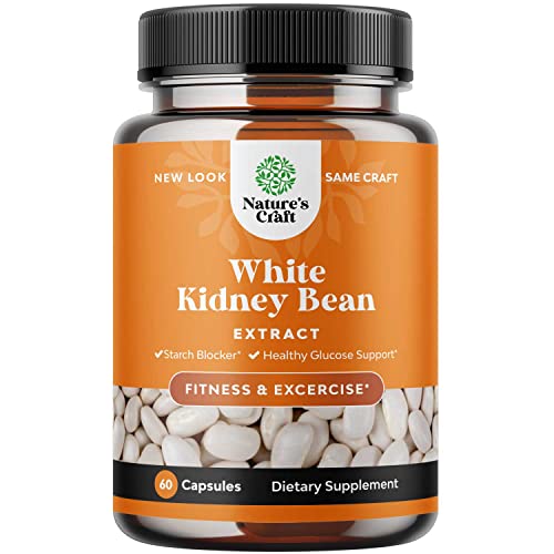 White Kidney Bean Energy Booster - White Kidney Bean Extract Pill and Natural Vegetarian Supplements - Natural Energy Pills and White Bean Extract Supplements