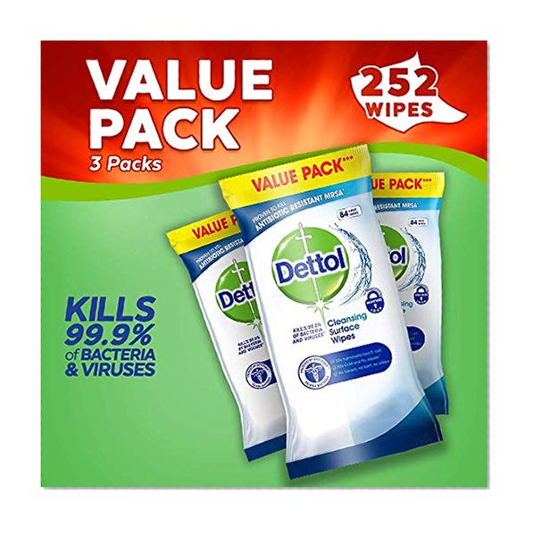 Lingettes Dettol Nettoyage de Surface, 252 lingettes