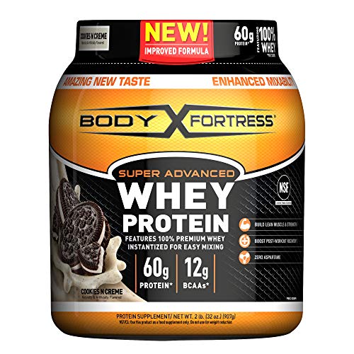 Body Fortress Super Advanced Whey Protein Powder, Cookies N' Cream, 2 lbs (Packaging May Vary)