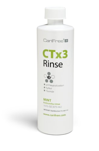 CariFree CTx3 Fluoride Rinse, Dentist Recommended, Anti-Cavity (Mint)