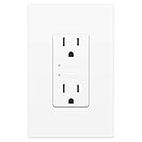 Insteon Smart Dual On/Off Wall Outlet, Top & Bottom Outlets Independently Controllable, 2663-222 (White) - Insteon Hub required for voice control with Alexa & Google Assistant