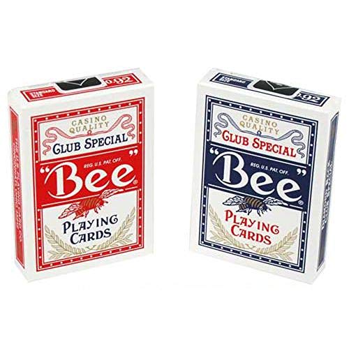 2 Decks Bee Playing Cards Red and Blue
