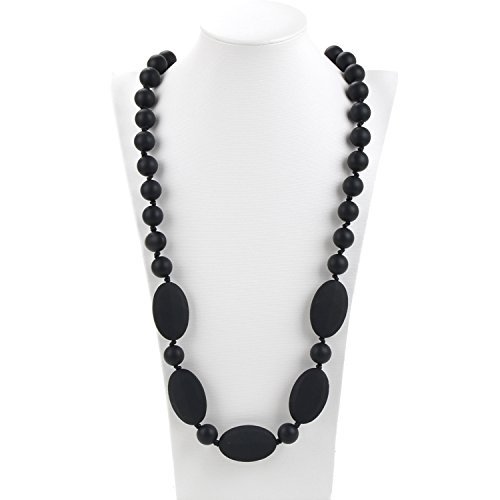 Consider It Maid Baby/Toddler Silicone Teething Necklace - BPA Free and FDA Approved - Better Alternative to Baltic Amber for Moms - Teether Toy Option for your Baby - Soothing Help for your Teething Baby - Organic Natural Teether - One Love Col