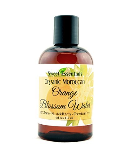 Premium Organic Moroccan Orange Blossom (Neroli) Water | 4oz Imported From Morocco | Food Grade | Packed With Natural Antioxidants | Perfect for Reviving, Hydrating and Rejuvenating Your Face and Neck