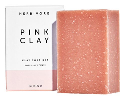 Book Cover Herbivore Botanicals - All Natural Pink Clay Cleansing Soap Bar (face/body)