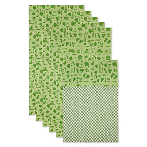Book Cover DII Fridge Liner Collection Non-Adhesive, Cut to Fit, 12x24, Green Veggies