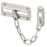 Prime-Line U 10386 Door Guard with Steel Chain, Satin Nickel (Single Pack)