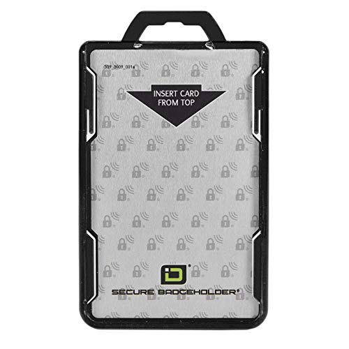 Identity Stronghold Secure Badge Holder Duolite, Black (IDSH2004-001B-blk)