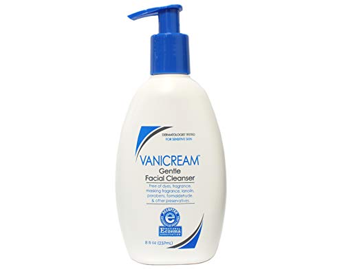 Book Cover Vanicream Gentle Facial Cleanser with Pump Dispenser | Fragrance, Gluten and Sulfate Free | For Sensitive Skin | 8 Fl Oz