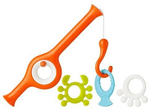 Boon CAST Baby Bath Toys - Developmental Baby Bathtub Toys - Orange - Ages 18 Months and Up