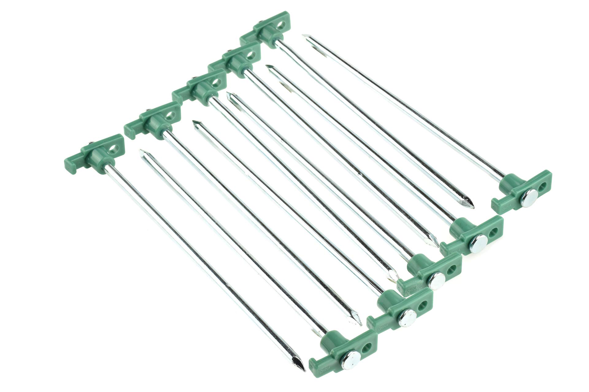 Book Cover SE Heavy-Duty Metal Tent Pegs Stake Set (10-Pack) - 9NRC10