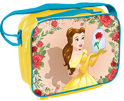 Book Cover Beauty & the Beast Disney Princess Belle Rectangular Insulated Lunch Bag with Shoulder Strap