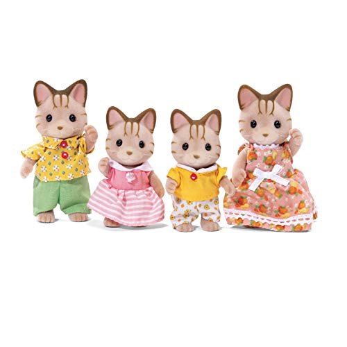Book Cover Calico Critters, Sandy Cat Family, Dolls, Dollhouse Figures, Collectible Toys, Premium