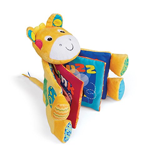 Earlyears Farm Friends - Crinkle Book Baby Toy - with 6 Favorite Farm Animals and Their Sounds - Tactile and Educational - Machine Washable - for Ages 3 to 18 Months