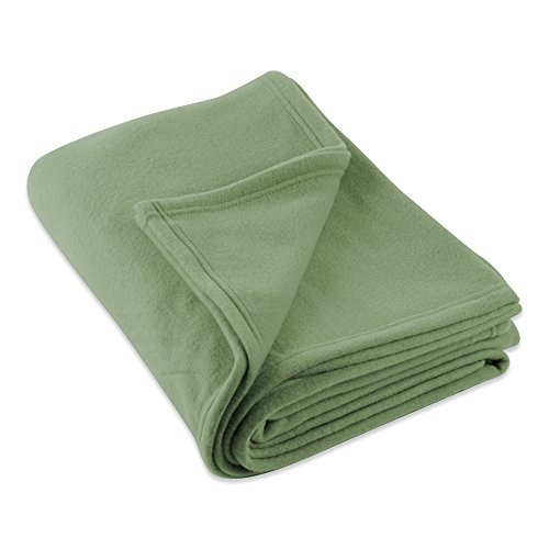 Book Cover DII Luxury Fleece Blanket, Twin/Twin X-Large, Olive Green