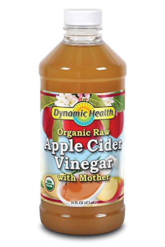 Dynamic Health Certified Organic Raw Apple Cider Vinegar with Mother | Unfiltered, Unpasteurized | 16 FL OZ