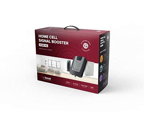 weBoost Home 4G (470101) Indoor Cell Phone Signal Booster for Home and Office - Verizon, AT&T, T-Mobile, Sprint - Supports 1,500 Square Foot Area