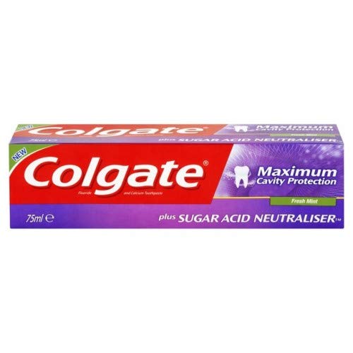 Colgate Maximum Cavity Protection, Remineraliztion, with Sugar Acid Neutralizer (European Import) - 3 Count