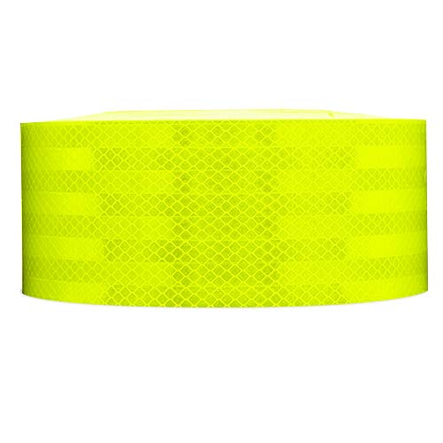 Safe Way Traction 2" x 12' Roll 3M Fluorescent Yellow Green Reflective Hazard Warning Emergency Vehicle Safety Marking Tape 983-23 ES