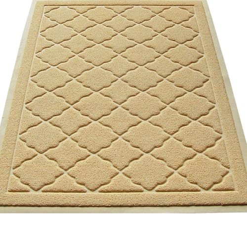 Easyology Premium Cat Litter Mat - XL Super Size (60 x 90 cm) - Best Extra Large Scatter Control Kitty Litter Mats for Cats Tracking Litter Out of Their Box - Soft to the Touch- Elegant for Your Home