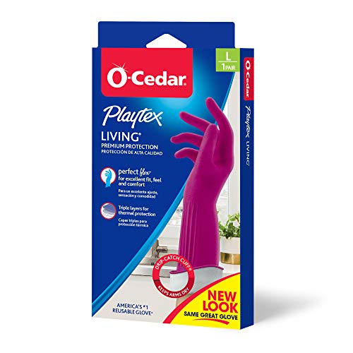 Playtex Living Reusable Rubber Cleaning Gloves, Large (Pack - 3)