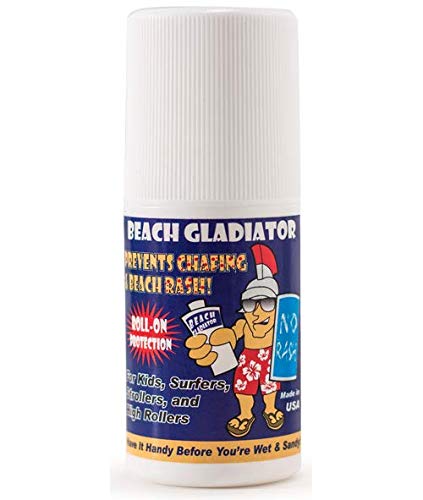 Beach Gladiator Anti Chafing Roll-On Rash Guard for Surf Rash, Thigh Rub, and Friction Protection