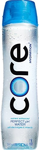 Book Cover CORE Hydration, 30.4 Fl. Oz (Pack of 12), Nutrient Enhanced Water, Perfect 7.4 Natural pH, Ultra-Purified With Electrolytes and Minerals, Cup Cap For Sharing