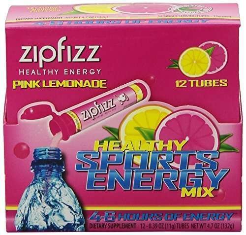 Book Cover Zipfizz Pink Lemonade Healthy Energy Drink Mix - Transform Your Water Into a Healthy Energy Drink - 30 Pink Lemonade Tubes