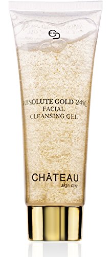 Botanical Beauty Absolute Gold 24K Facial Cleansing Gel - 24 KARAT GOLD, PEARL and SEAWEED EXTRACT. Excellent for all skin types. Minimizes pores and leaving skin glowing & radiant. FRAGRANCE FREE.
