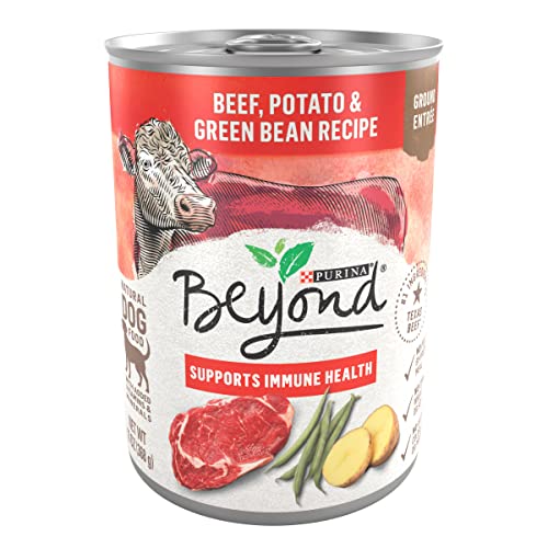Purina Beyond Natural Wet Dog Food Pate, Grain Free Beef, Potato & Green Bean Recipe Ground Entree - (12) 13 oz. Cans