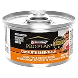 Purina Pro Plan Wet Cat Food Savor, Chicken Tuna and Wild Rice Entrée, 3-Ounce Can, Pack of 24