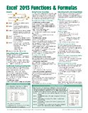 By Beezix Inc. Microsoft Excel 2013 Functions & Formulas Quick Reference Card (4-page Cheat Sheet focusing on examp [Pamphlet]